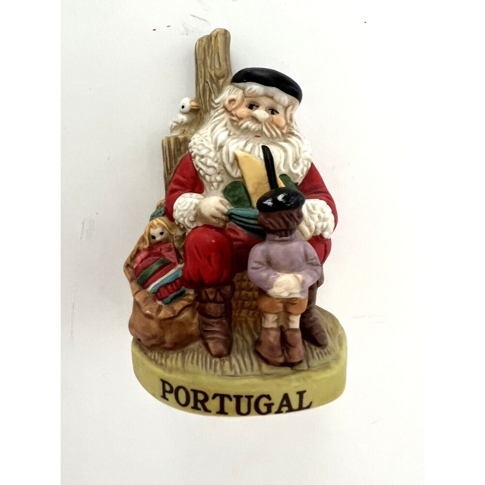 Vintage Santa Claus Christmas Statues 4 in Tall Country - Spain Portugal Poland - Picture 16 of 16
